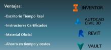 cursos en linea, inventor, revit, navisworks, civil 3d, vault