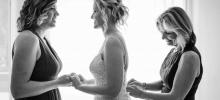 bride getting ready at the riviera maya