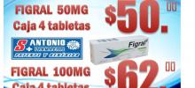 sildenafil 50 mg 100mg tratamiento  disfuncion erectil problemas ereccion