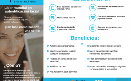 Biometria, bancos, seguridad bancaria, aplicaciones, apps