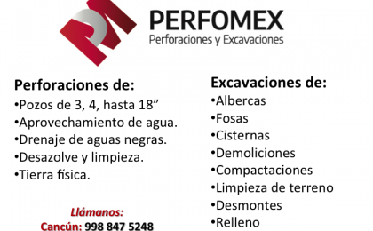 Perfomex Pozos para agua