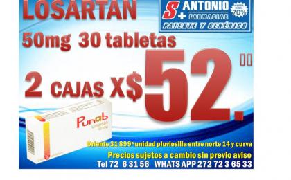 losartan 50 mg trataiento control presion orizaba