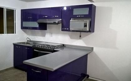 Cocina integral puertas en md cubierta formica estufa y campana mabe 