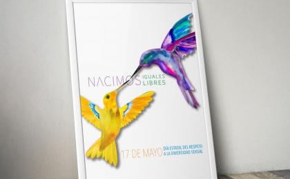 nacimos libres, cartel, colibri, diversidad, sexual, 