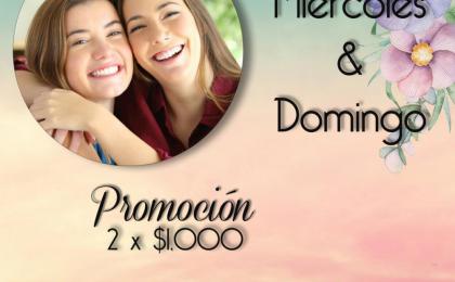 promoción pestañas mink 2x$1000 Viernes y Domingos