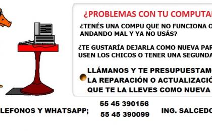 reparacion, soporte tecnico, computadoras informatica