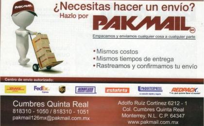 mensajeria paqueteria en monterrey dhl estafeta fedex ups redpack