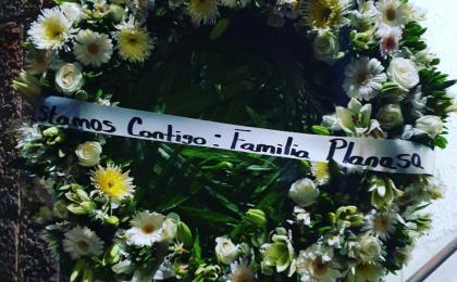 corona de flores funebre