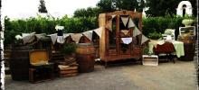 Recepcion de Boda Vintage muebles mobiliario viejo 