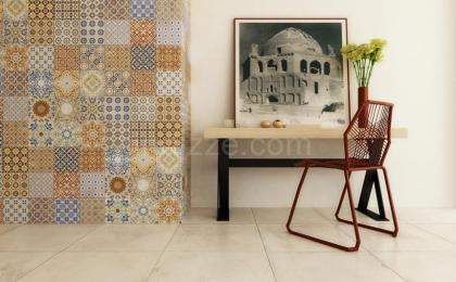 Decoración de interiores, pisos de cerámica