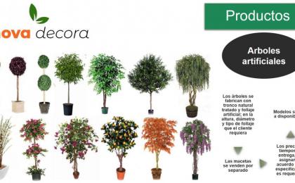 arboles y plantas artificiales