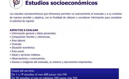 Estudios Socioeconómicos