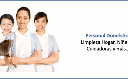 Personal Doméstico , Niñeras, Domésticas