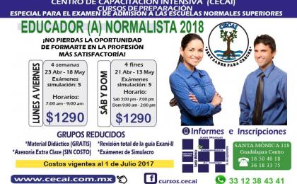 &quot;cursos para el examen de admisión de la normal&quot; &quot;normal de educadoras&quot;