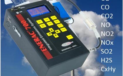 Analizador de Combustión y Emisiones marca Enerac