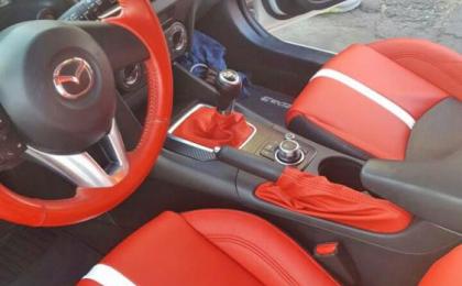 tapiceria de vestiduras de piel para auto